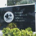 National Aerospace & Defence Industries:identity sign on granite